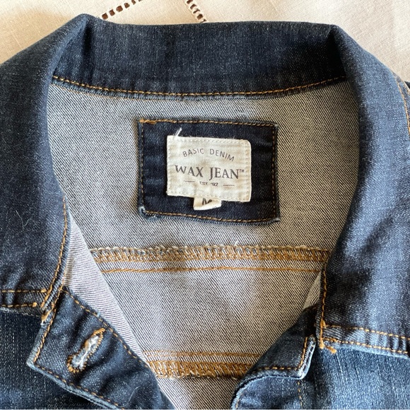 Wax Jean Blue Denim Vest Size Small. - Picture 3 of 4